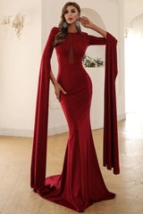 New Fashion Long Sleeve Evening Party Dress Mermaid Online