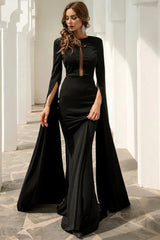 New Fashion Long Sleeve Evening Party Dress Mermaid Online