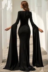 New Fashion Long Sleeve Evening Party Dress Mermaid Online