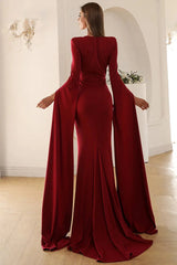New Fashion Long Sleeve Evening Party Dress Mermaid Online