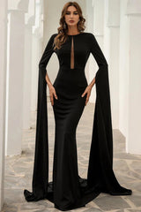 New Fashion Long Sleeve Evening Party Dress Mermaid Online
