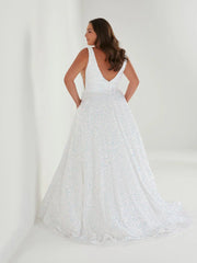 Aimishang Fashion Evening Dress Plus Size Velvet Sequin A-line Gown Prom Dresses