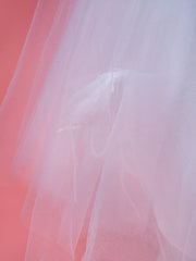Princess A-Line Knee Length Tulle Sleeveless Dress With Feathers / Fur / Sash / Ribbon / Ruched