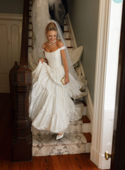Weitese Dress Prom Dress Stores White Off Shoulder A-Line Lovely Wedding Dress Party Dress Formal Women's Dresses