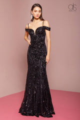 Prom Long Off Shoulder Mermaid Evening Dress