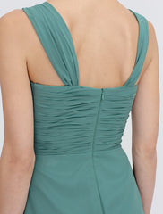 Aimishang A-Line Mother of the Bride Dress Formal Elegant Two Piece Strap Short / Mini Chiffon Sleeveless yes with Pleats Beading