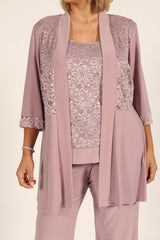 R&M Richards 7772W Mother Of The Bride Formal Plus Size Pant Suit