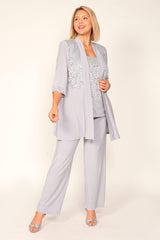 R&M Richards 7772W Mother Of The Bride Formal Plus Size Pant Suit