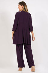 R&M Richards 7772W Mother Of The Bride Formal Plus Size Pant Suit