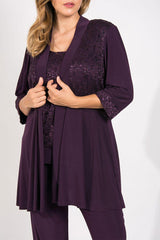 R&M Richards 7772W Mother Of The Bride Formal Plus Size Pant Suit