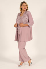 R&M Richards 7772W Mother Of The Bride Formal Plus Size Pant Suit