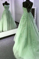 2024 Violet Purple Lace Long Prom Dresses A Line Evening Gown