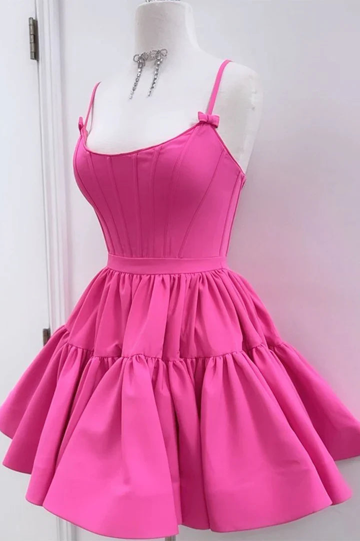 A-line tight corset back to school dress