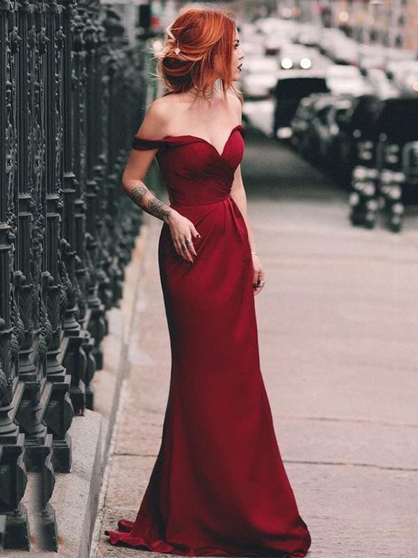 Sleeveless Sweep/Brush Train With Ruched Satin Dresses