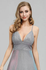 Sparkle V-Neck Sleeveless Long Evening Prom Dress Online