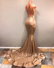 Sparkly Gold Sequins Spaghetti Straps Criss-Cross Prom Dress