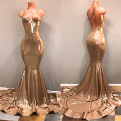 Sparkly Gold Sequins Spaghetti Straps Criss-Cross Prom Dress