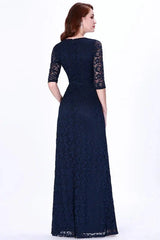 Stunning Navy Different Styles Long Mermaid Evening Gowns