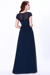 Stunning Navy Different Styles Long Mermaid Evening Gowns