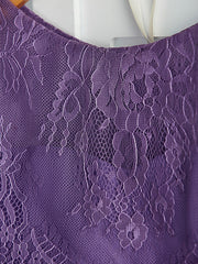 Two Piece A-Line Maxi Chiffon Lace Flower Girl Dress with Pleats