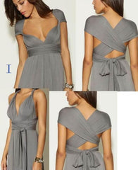 Unique Emerald Floor length Sleeveless Bridesmaid Dresses Long Prom Gowns