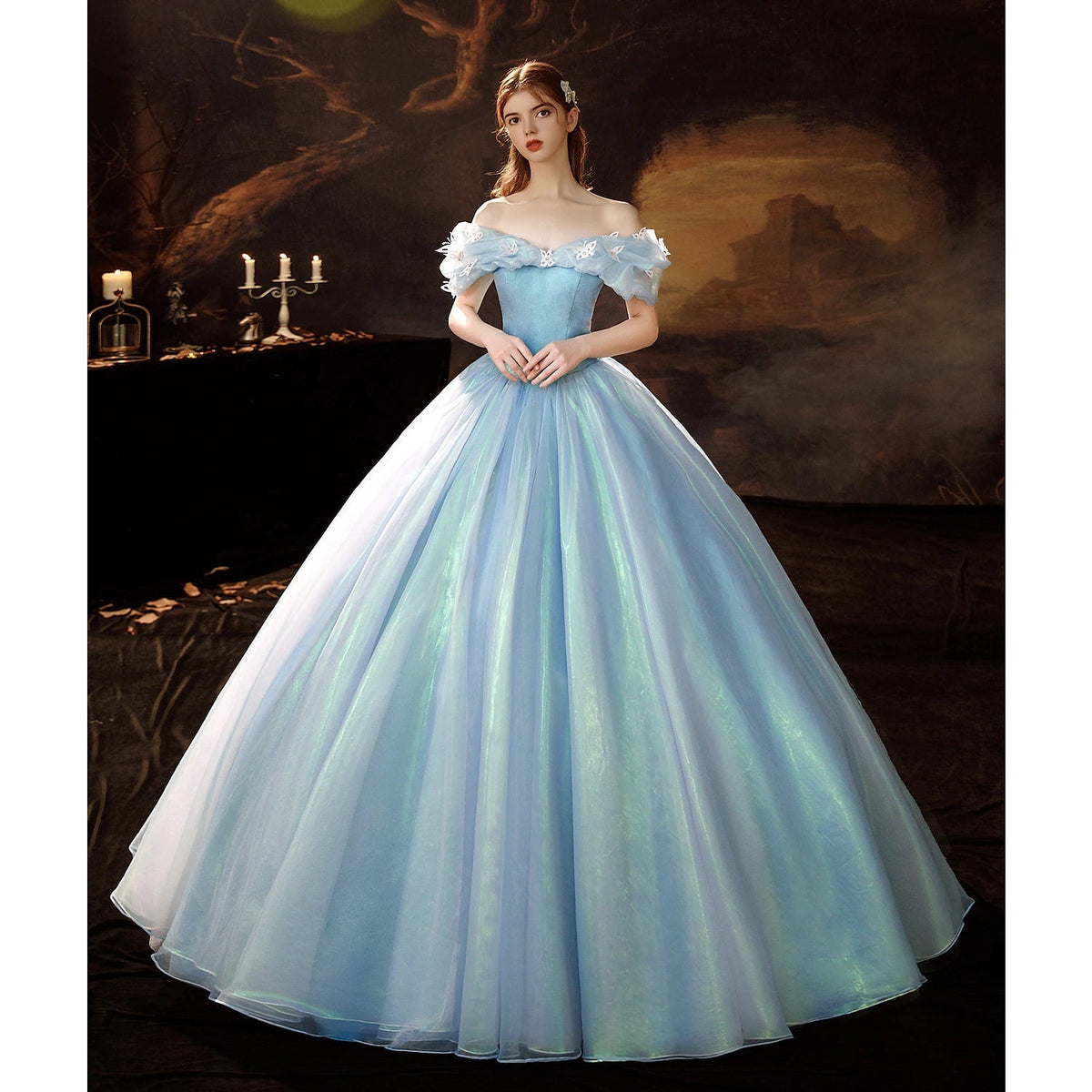 Princess Shakespeare Gothic Rococo Vintage Inspired Princess Dress Party Costume Masquerade Prom Dress  Women's Costume Vintage Cosplay Party Masquerade Wedding Party
