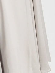 A-Line Mother of the Bride Dress Floral High Low V Neck Asymmetrical Chiffon Lace Short Sleeve with Pleats Flower