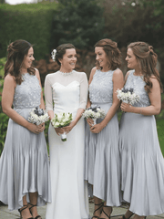 Sleeveless Popular Long Wedding Guest Dresses,2020 Long Bridesmaid Dresses - RongMoon