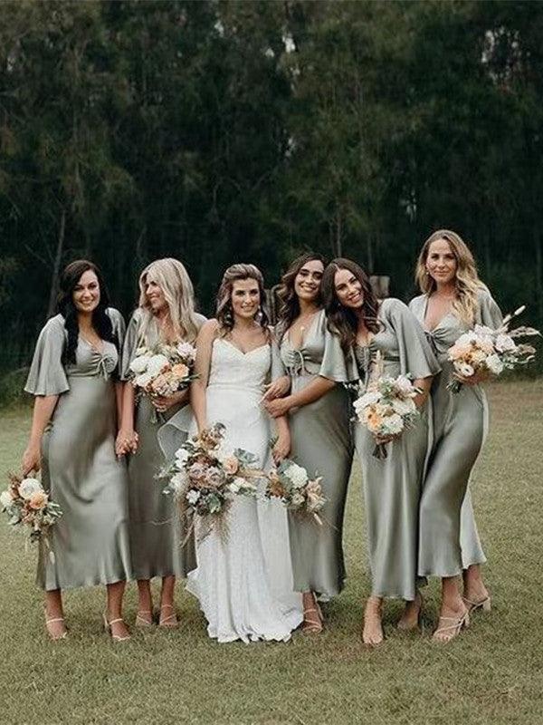 Elegant Fashion Long Bridesmaid Dresses, Bridal Party Dresses, Newest Wedding Guest Dresses - RongMoon