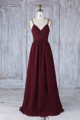 Burgundy tulle lace long prom dress burgundy lace evening dress - RongMoon
