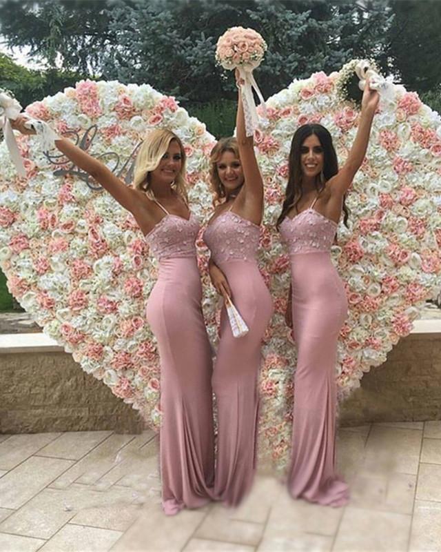 Stylish Lace Flowers Appliques Sweetheart Mermaid Bridesmaid Dresses