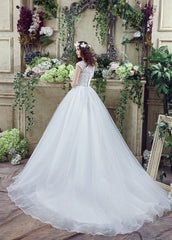 Ball Gown Wedding Dresses With Rhinestones