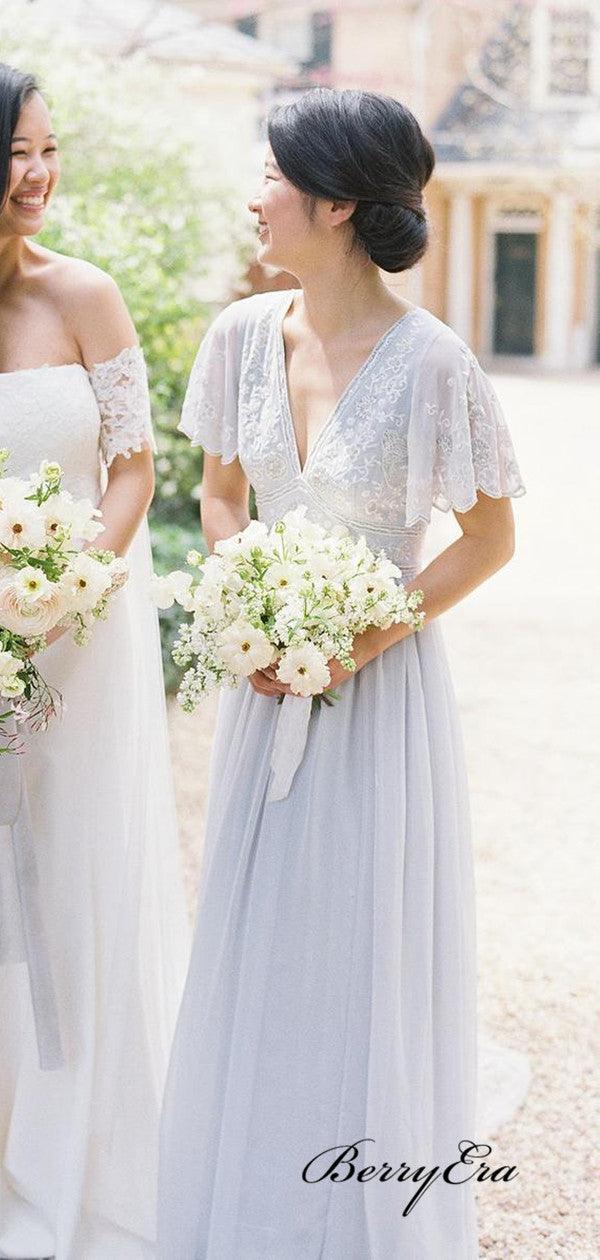 V-neck Lace Bridesmaid Dresses, Popular New Fashion Bridesmaid Dresses - RongMoon
