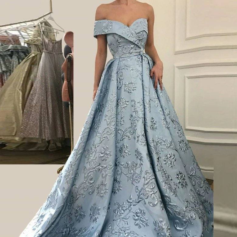 Elegant Muslim Evening Dresses A-line Sweetheart Appliques Beaded Long Islamic Dubai Saudi Arabic Long Formal Evening Gown - RongMoon
