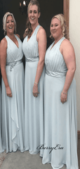 Halter Chiffon Bridesmaid Dresses, Popular Bridesmaid Dresses - RongMoon