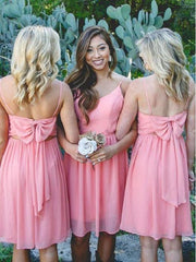 Boho Rustic Short Wedding Bridesmaid Dresses, Popular Short Occasion Summer Girl Dresses - RongMoon