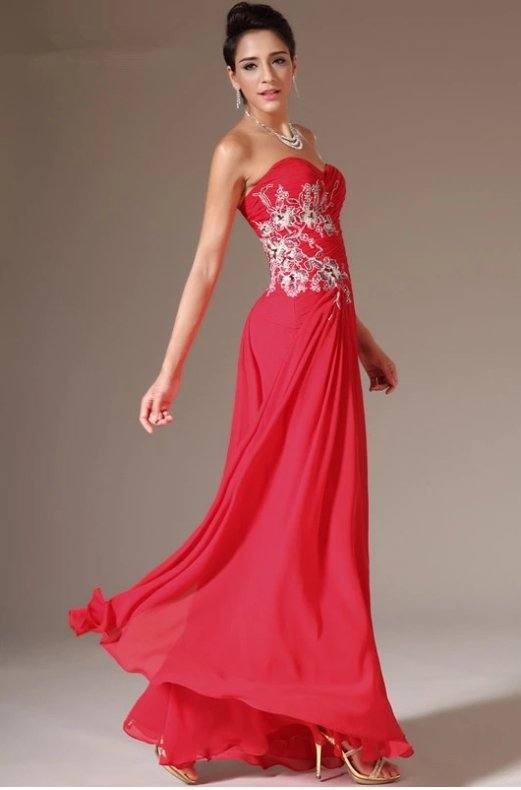 Red Evening Dresses Mermaid Sweetheart Chiffon Lace Plus Size Long Formal Party Evening Gown Prom Dresses Robe De Soiree - RongMoon