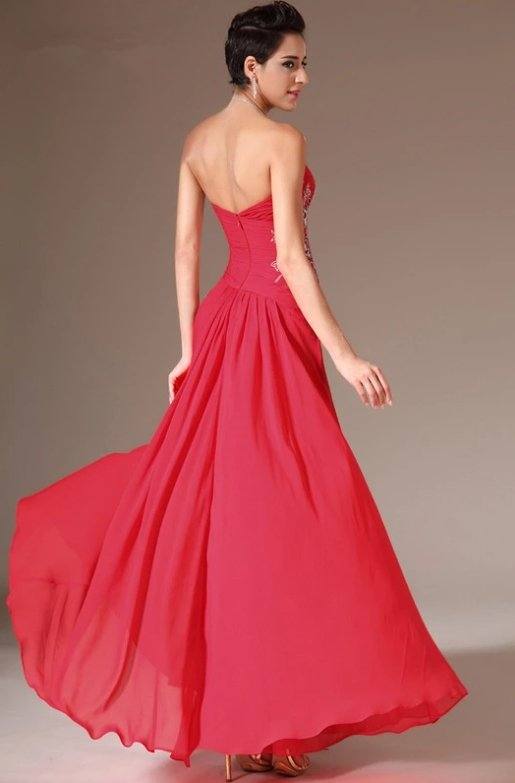 Red Evening Dresses Mermaid Sweetheart Chiffon Lace Plus Size Long Formal Party Evening Gown Prom Dresses Robe De Soiree - RongMoon