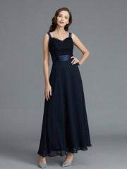 A-Line/Princess Sweetheart Sleeveless Chiffon Ankle-Length Mother of the Bride Dresses - RongMoon