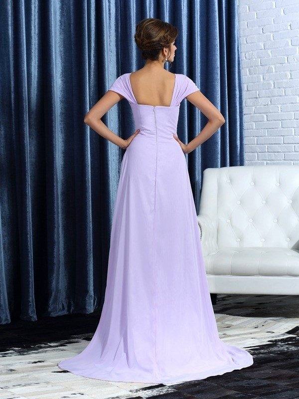 A-Line/Princess Straps Beading Sleeveless High Low Chiffon Mother of the Bride Dresses - RongMoon