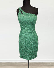 One Strap Sequin Bodycon Dress