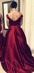 Off Shoulder Floor Length Ballgowns Prom Dresses