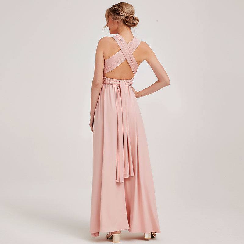 Blush Infinity Wrap-around Convertible Gown - RongMoon