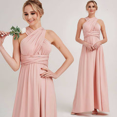 Blush Infinity Wrap-around Convertible Gown - RongMoon