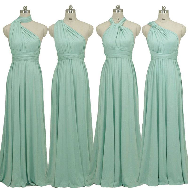 [Final Flaw Sale] Dusty Green Endless Ways Convertible Beach Bridesmaid Dress - RongMoon