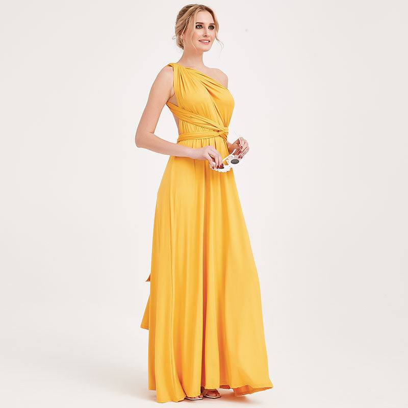 Ready to Ship Mustard Yellow Infinity Gown - RongMoon