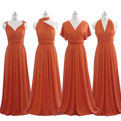 [Final Sale] Rust Infinity Wrap Gown Endless Ways Bridesmaid Dress - RongMoon