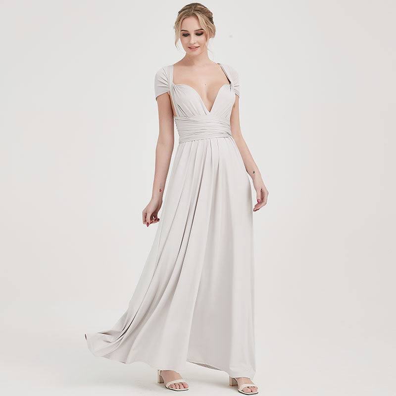 [Final Sale] Silver Gray Infinity Gown Ready to Ship - RongMoon