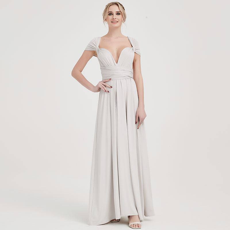 [Final Sale] Silver Gray Infinity Gown Ready to Ship - RongMoon