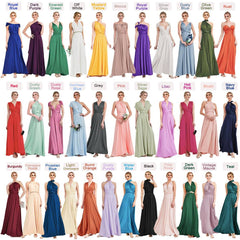 [Final Sale] Light Champagne Infinity Wrap Bridesmaid Dresses Endless Way Convertible Maxi Dress - RongMoon